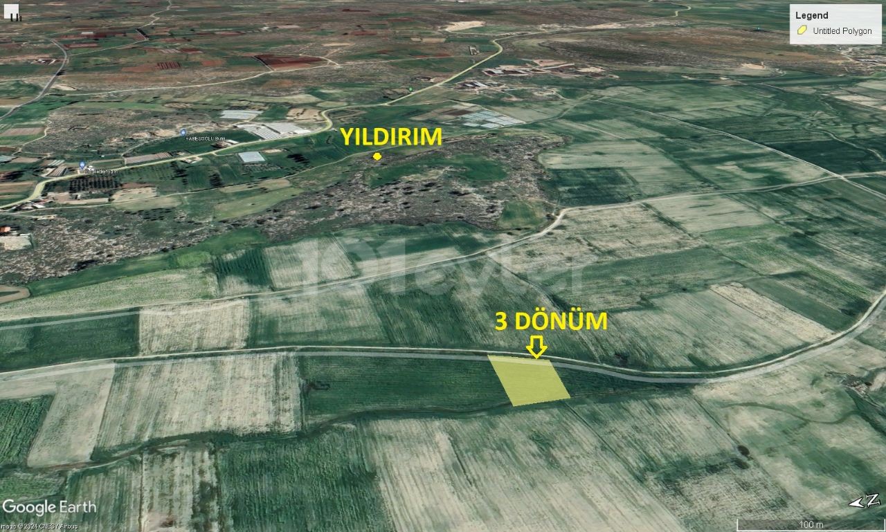 3 DECLARES OF LAND FOR SALE IN YILDIRIM VILLAGE AREA